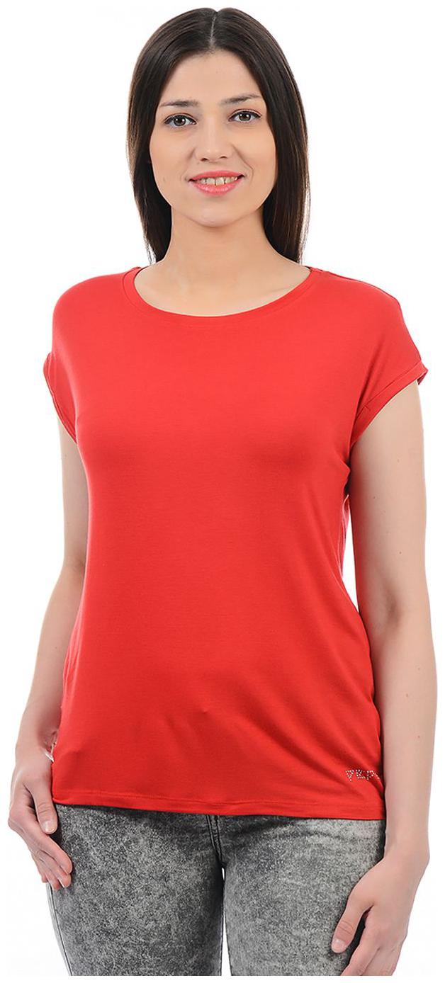 

Pepe Jeans Women Red Regular fit Round neck Modal T shirt