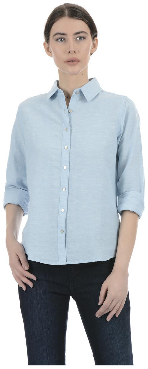 

Pepe Jeans Women Blue Solid Regular Fit Shirt