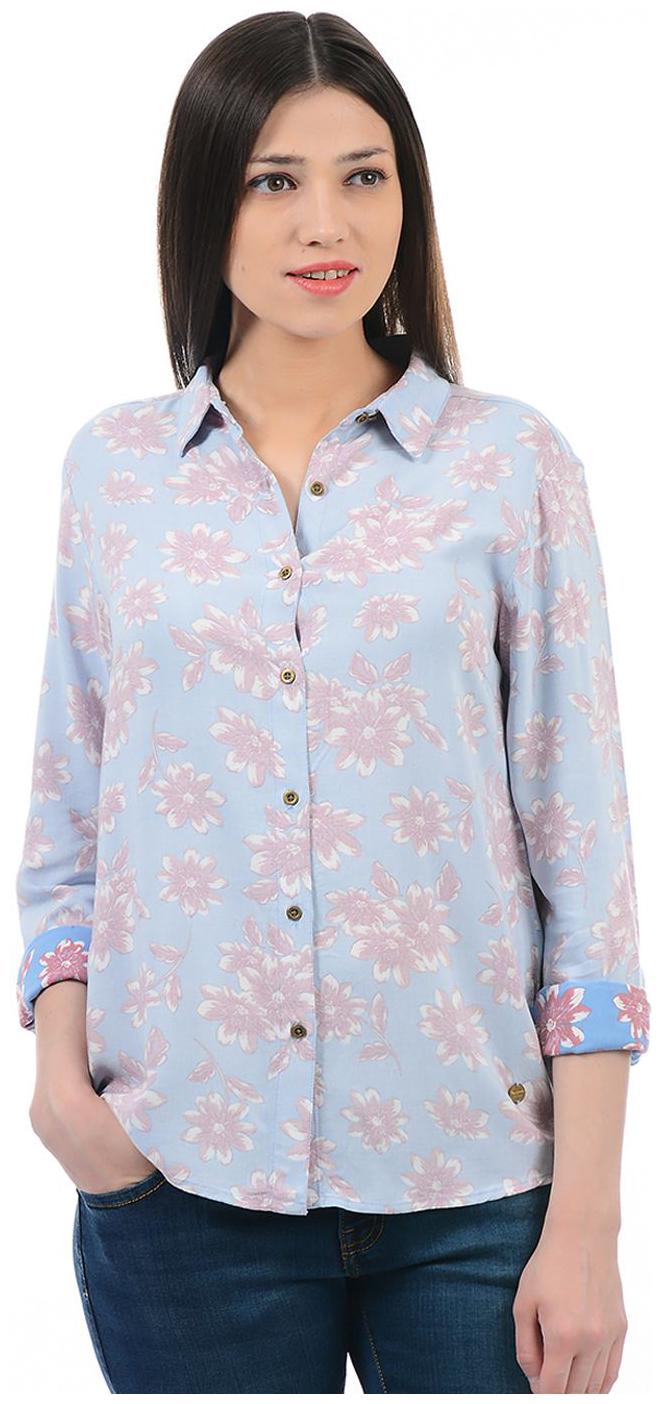 

Pepe Jeans Women Blue Floral Regular Fit Shirt