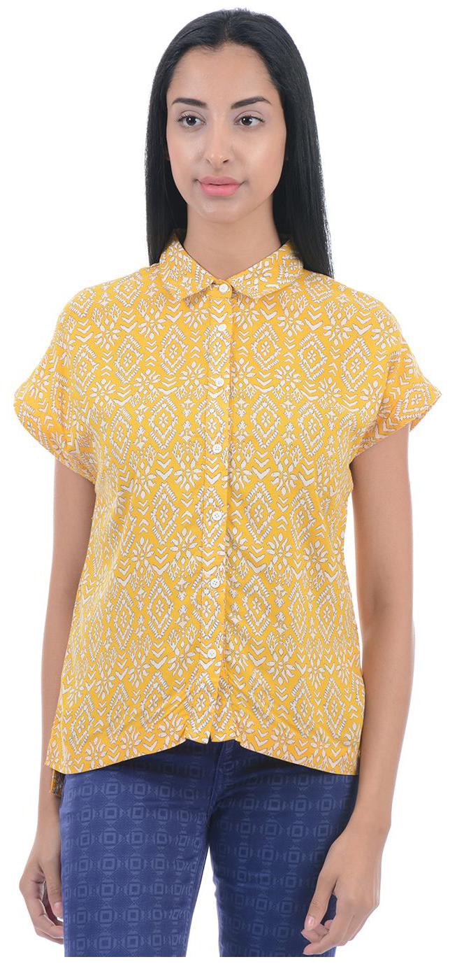 

Pepe Jeans Women Yellow Printed Regular Fit Shirt