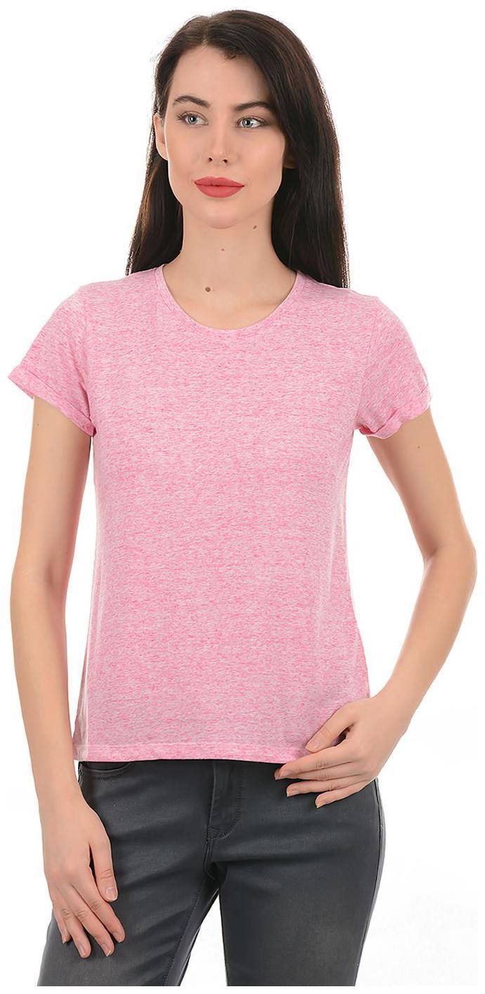 

Pepe Jeans Women Pink Regular fit Round neck Polyester T shirt