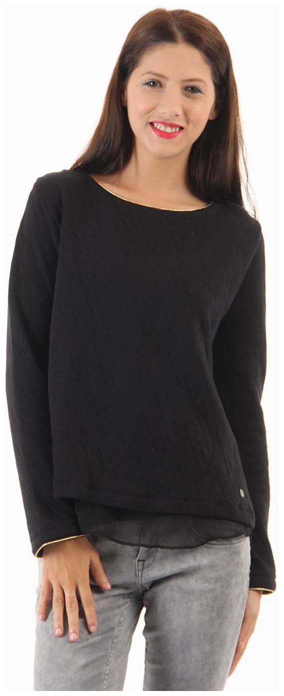 

Pepe Jeans Women Solid Sweatshirt - Black