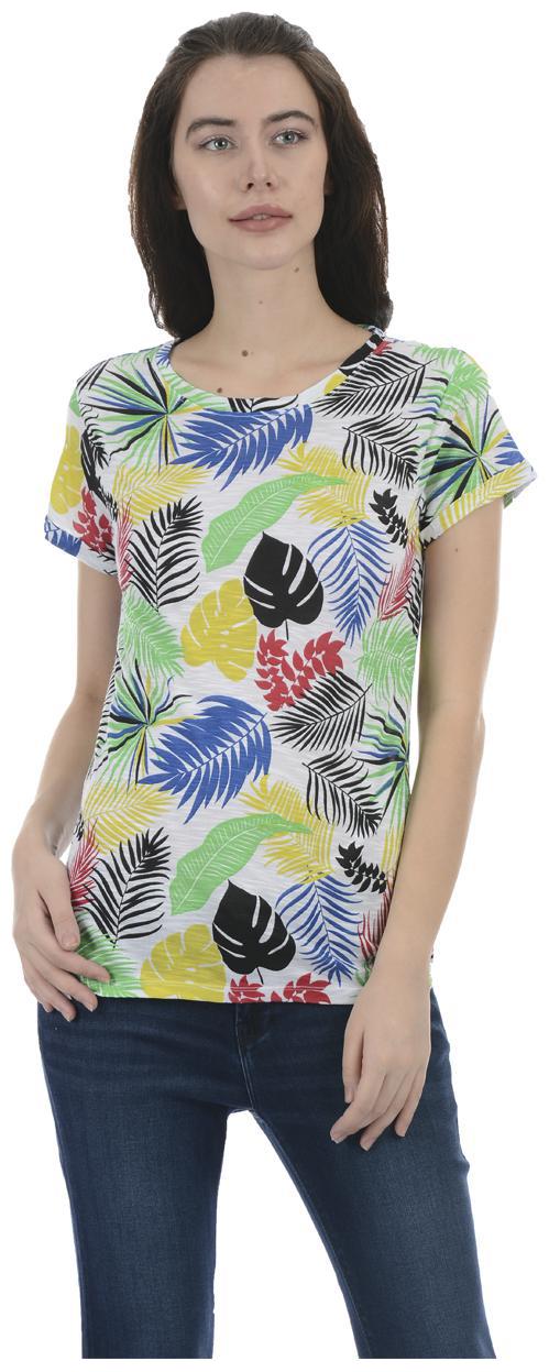 

Pepe Jeans Women White Regular fit Round neck Cotton T shirt
