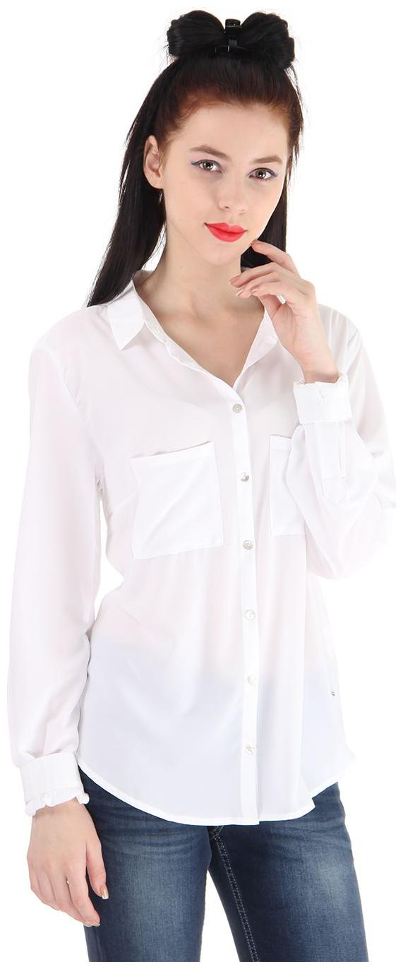 

Pepe Jeans Women White Solid Regular Fit Shirt