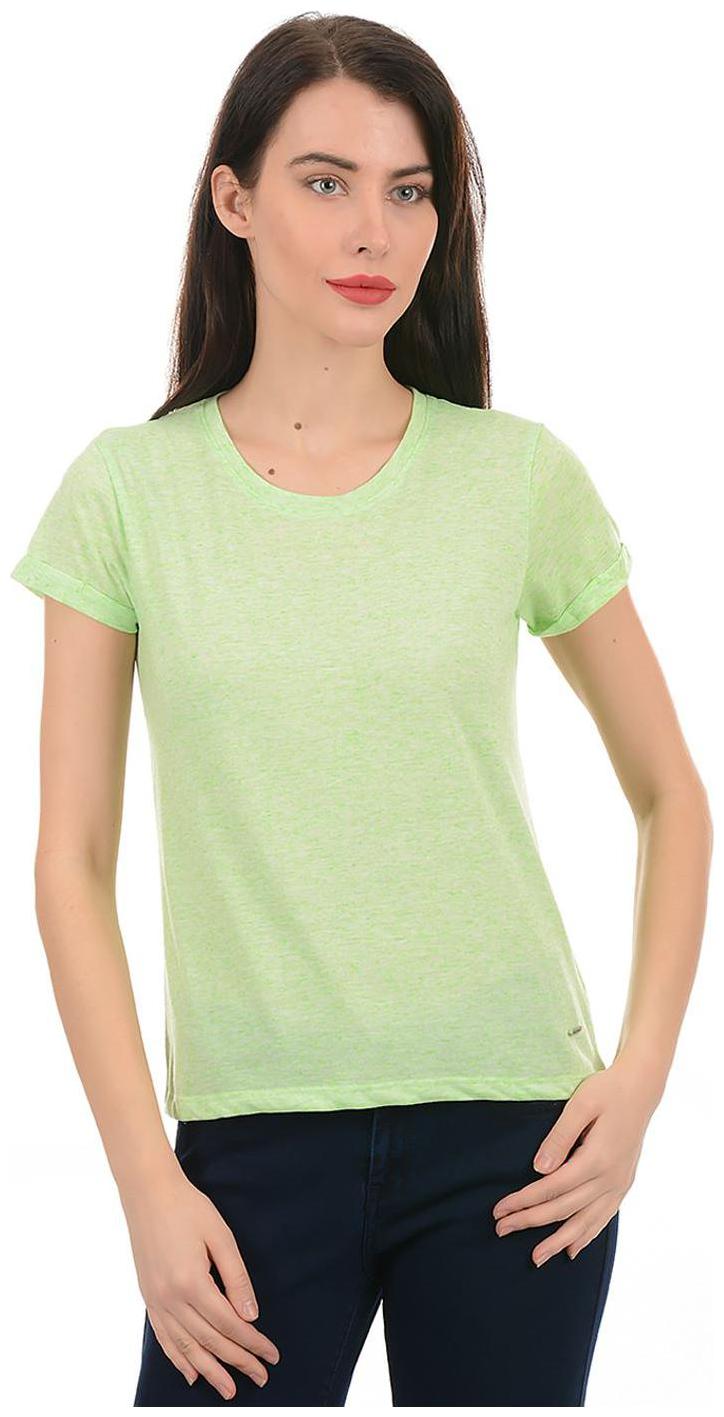 

Pepe Jeans Women Green Regular fit Round neck Polyester T shirt