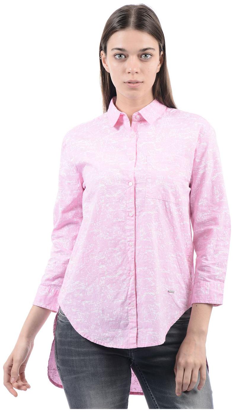 

Pepe Jeans Women Pink Printed Regular Fit Shirt