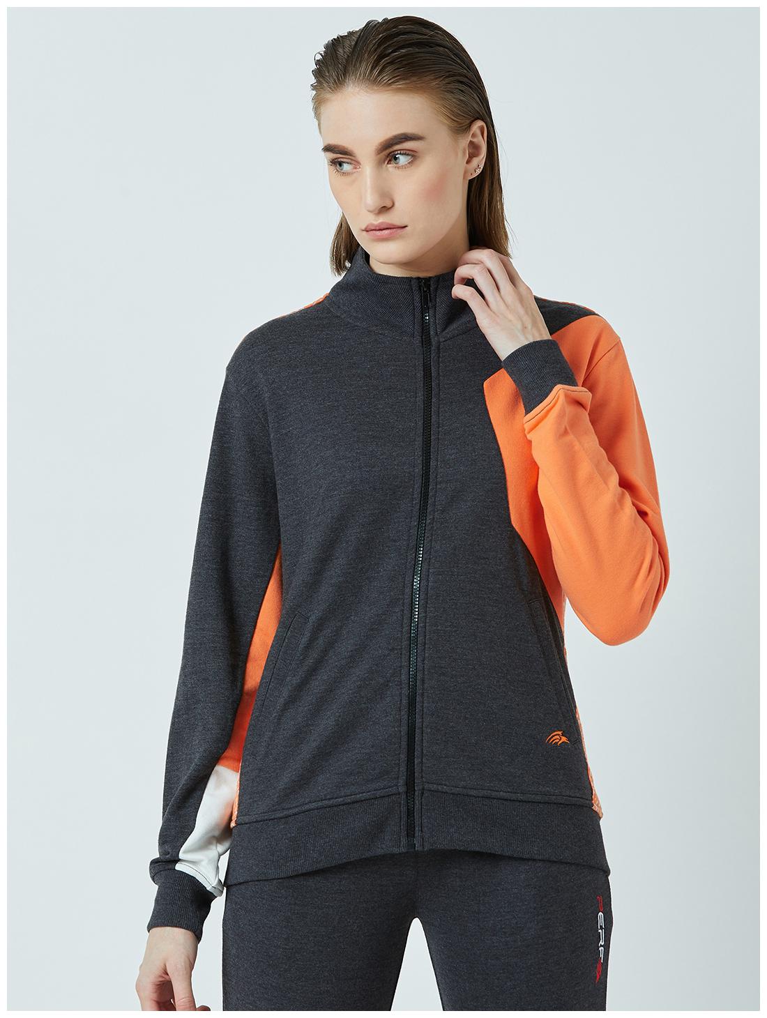

PERF Women Solid Sports Jacket - Grey