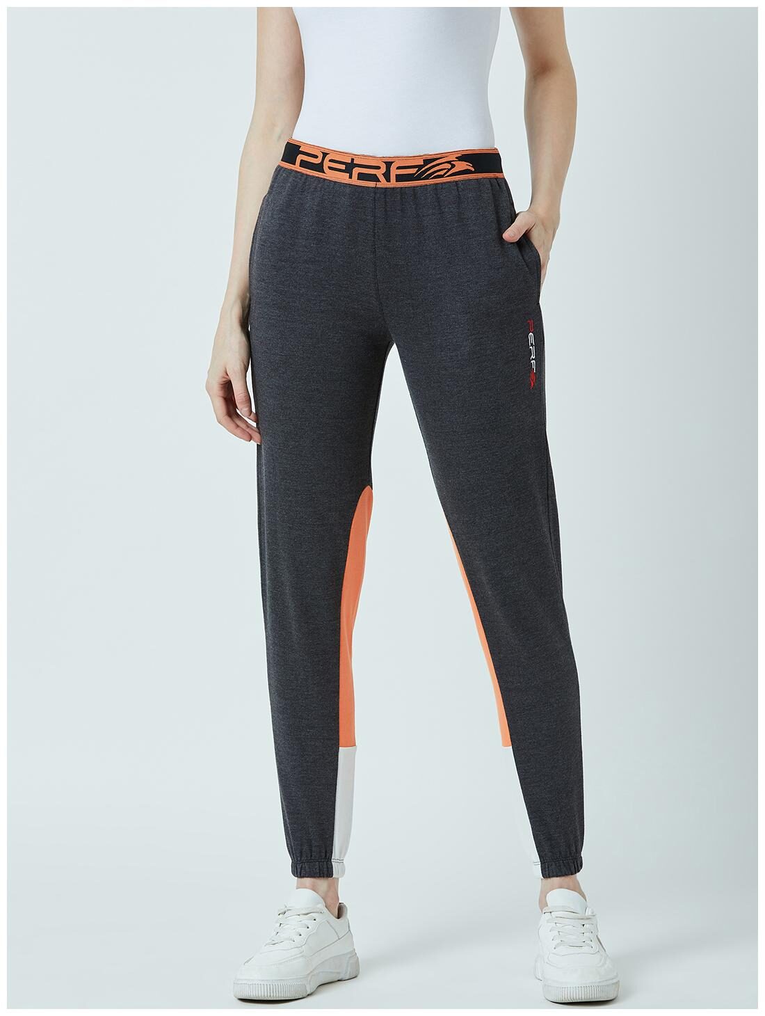 

Perf Joggers Solid Women Grey
