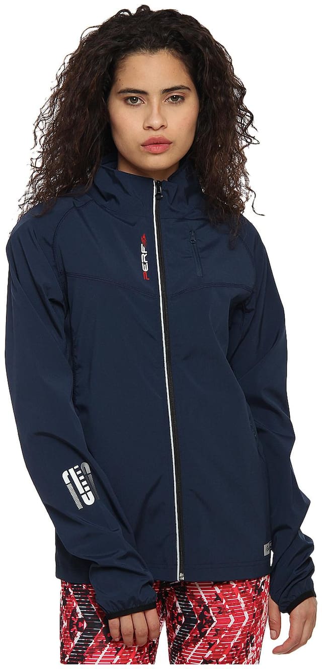 PERF Women Solid Sports Jacket - Blue