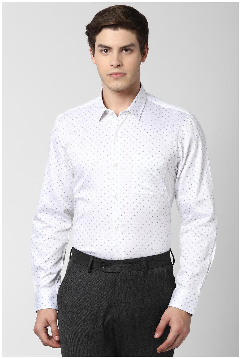 

Peter England Men Slim fit Formal Shirt - White