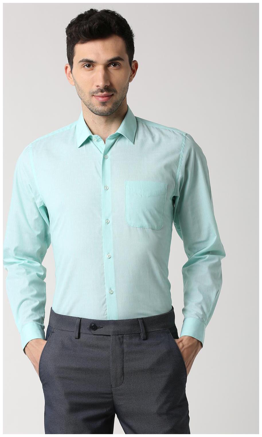 

Peter England Men Slim fit Formal Shirt - Blue
