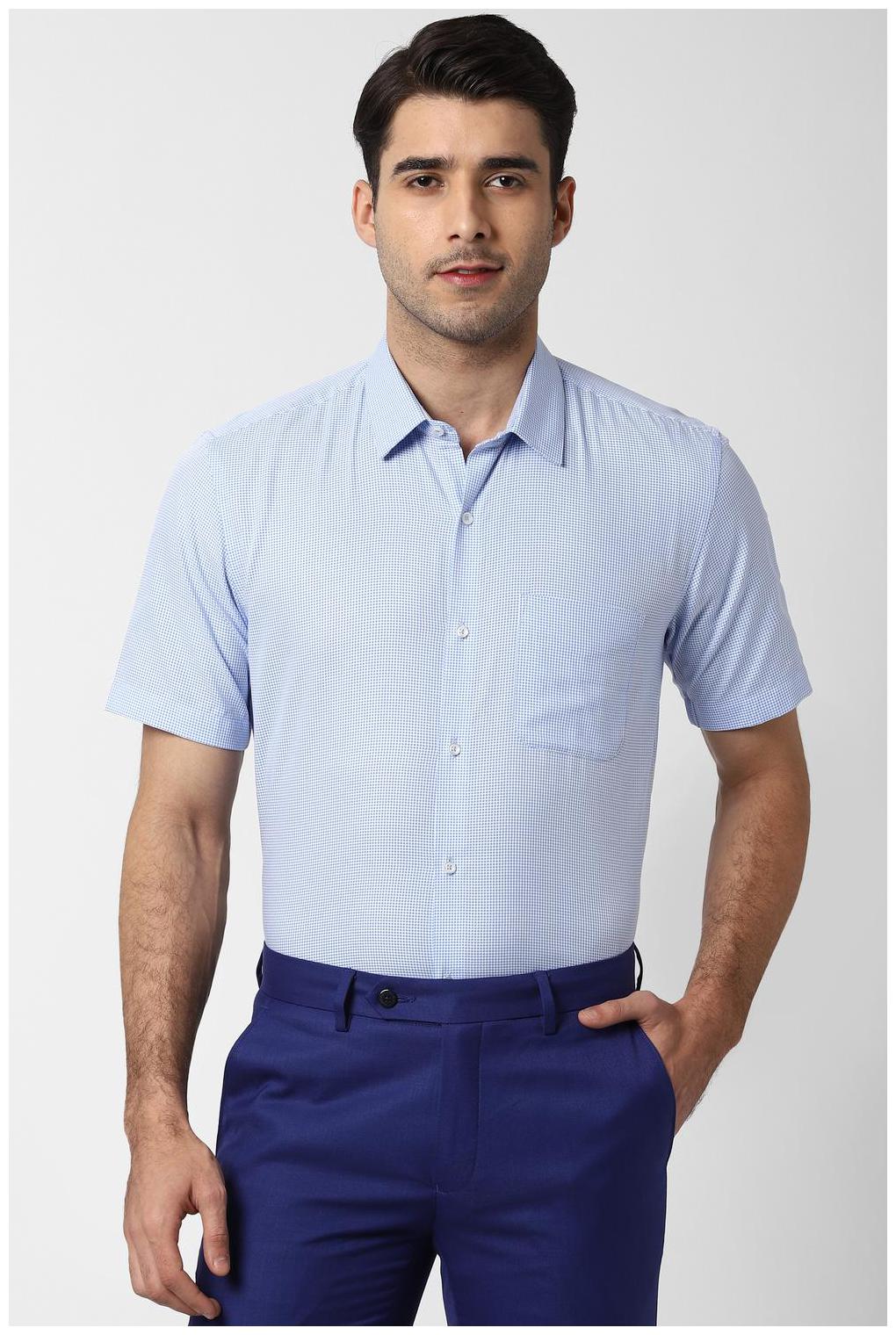 

Peter England Men Regular fit Formal Shirt - Blue