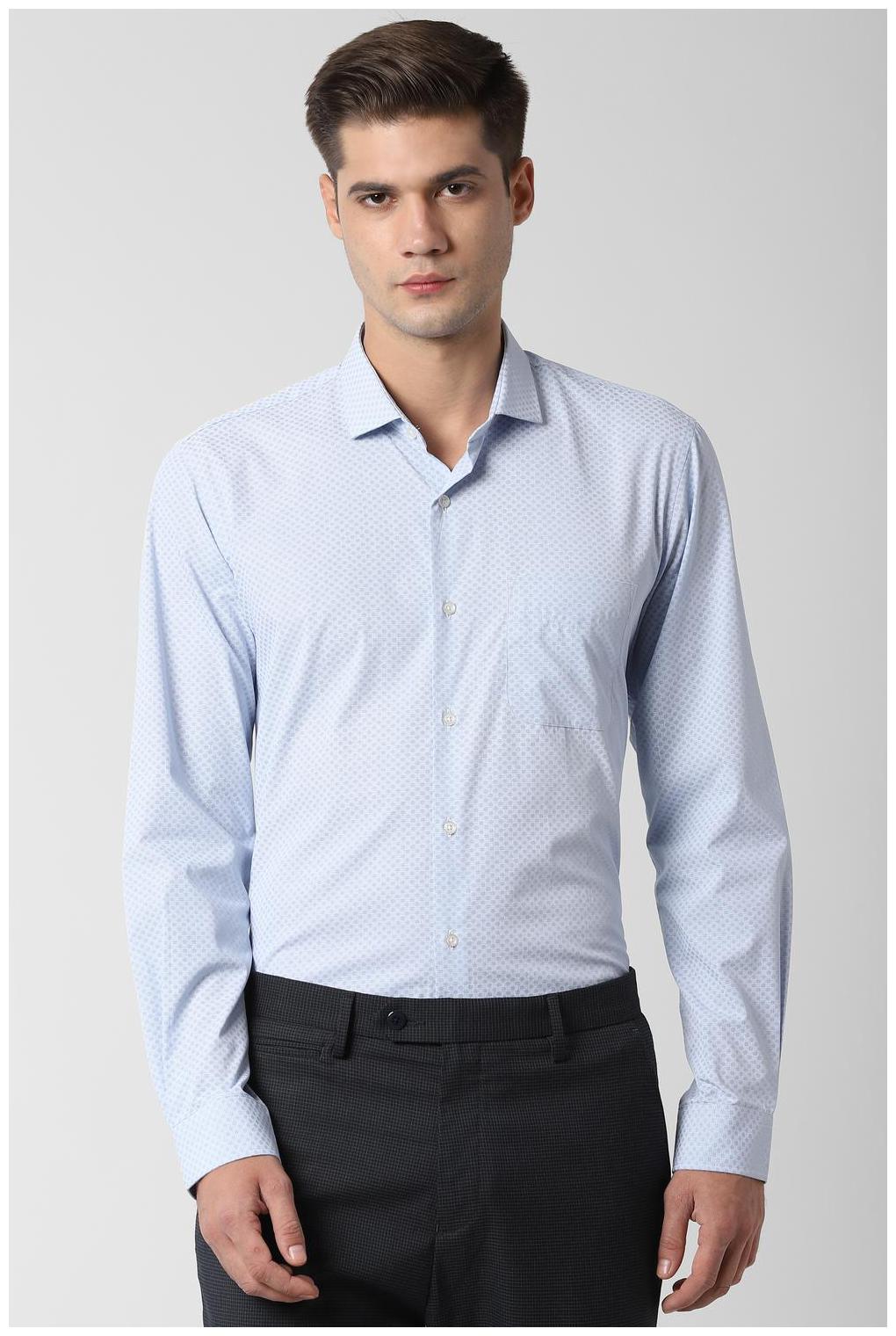 

Peter England Men Slim fit Formal Shirt - Blue