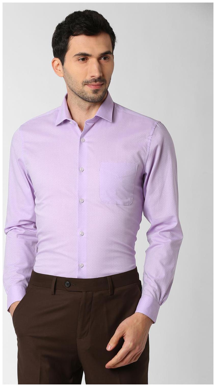 

Peter England Men Slim fit Formal Shirt - Purple