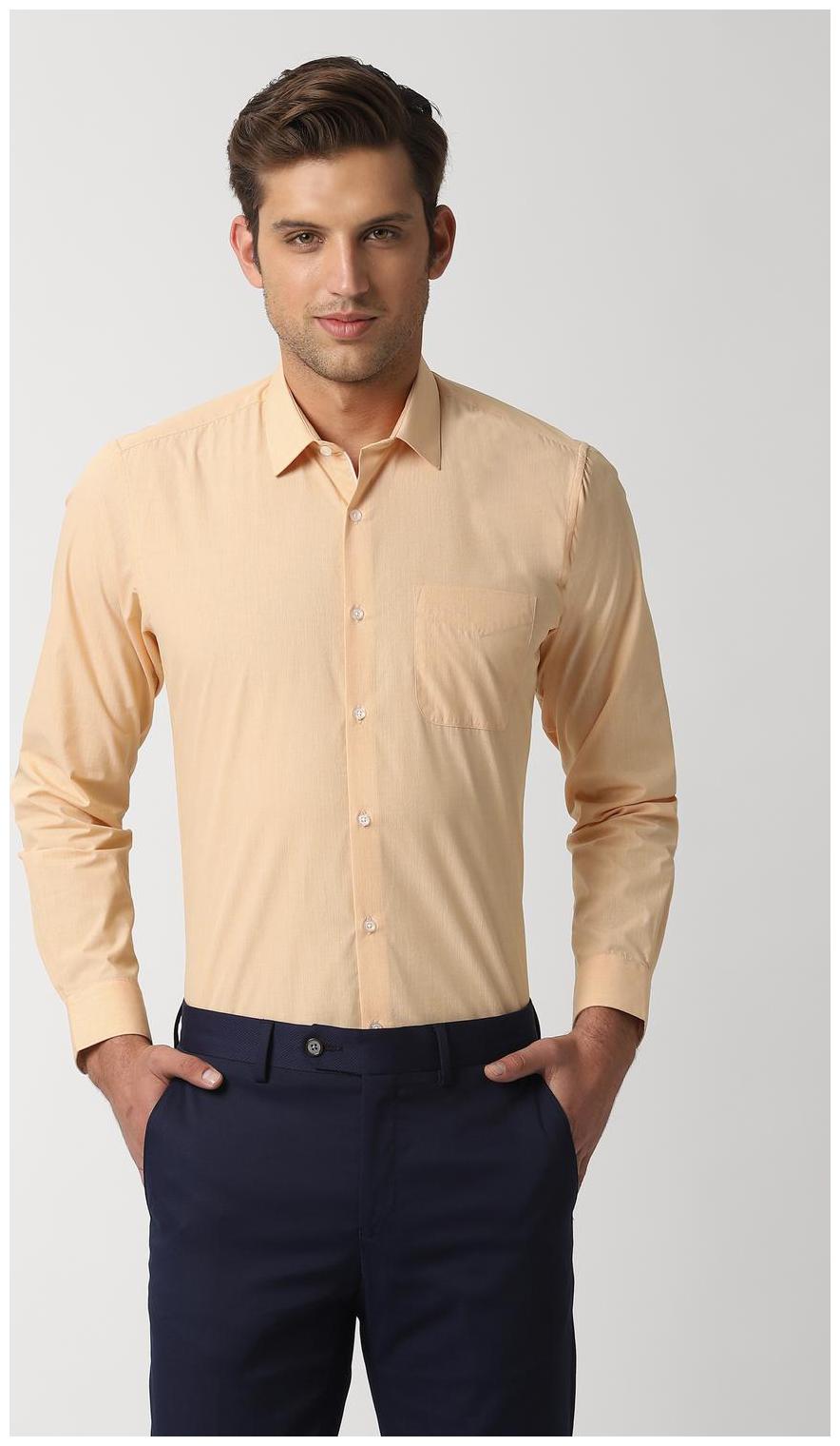 

Peter England Men Regular fit Formal Shirt - Yellow