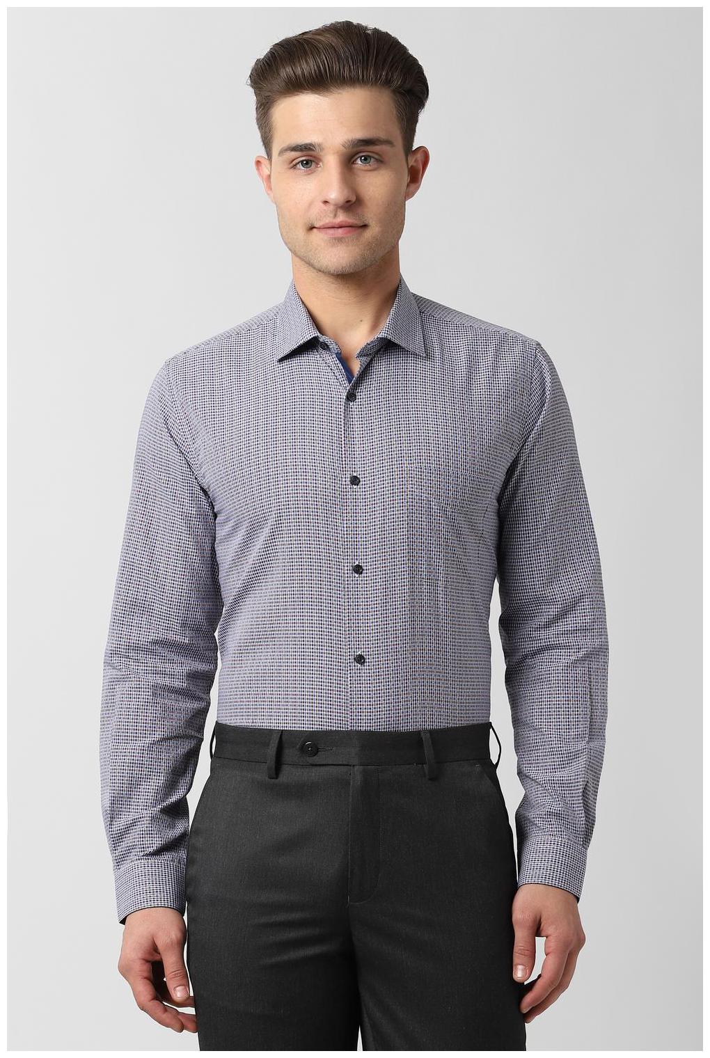 

Peter England Men Slim fit Formal Shirt - Blue