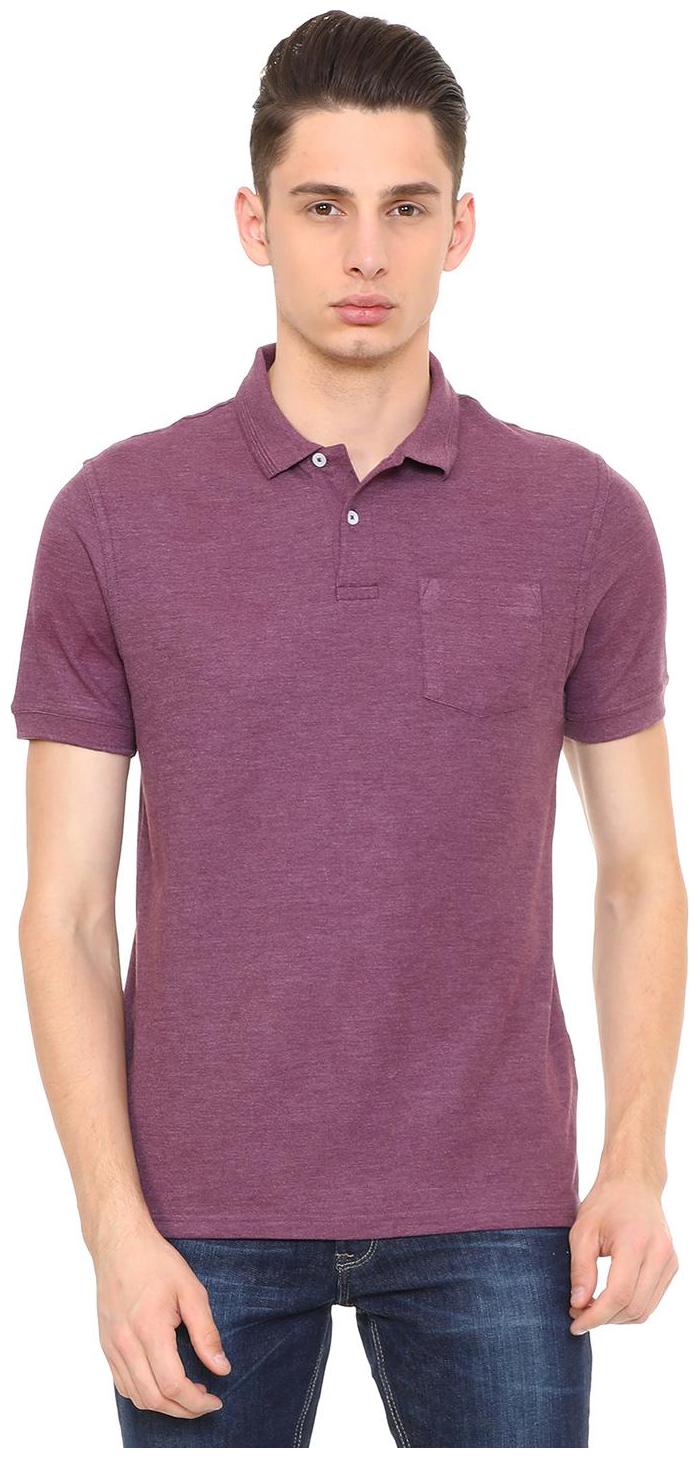 

Peter England Men Purple Regular fit Cotton Blend Polo collar T-Shirt - Pack Of 1