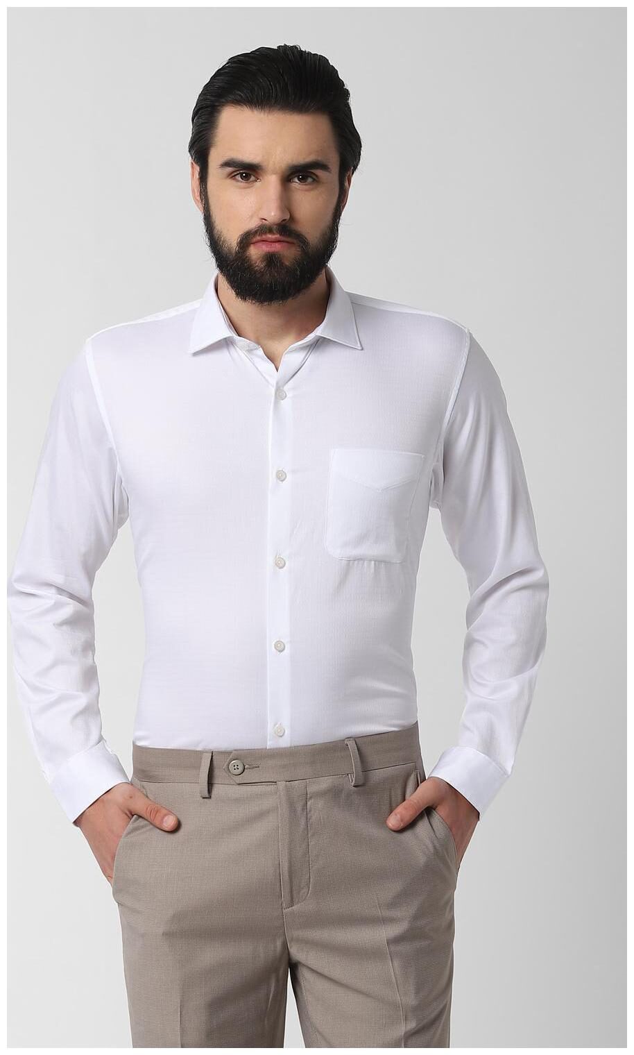 

Peter England Men Regular fit Formal Shirt - White