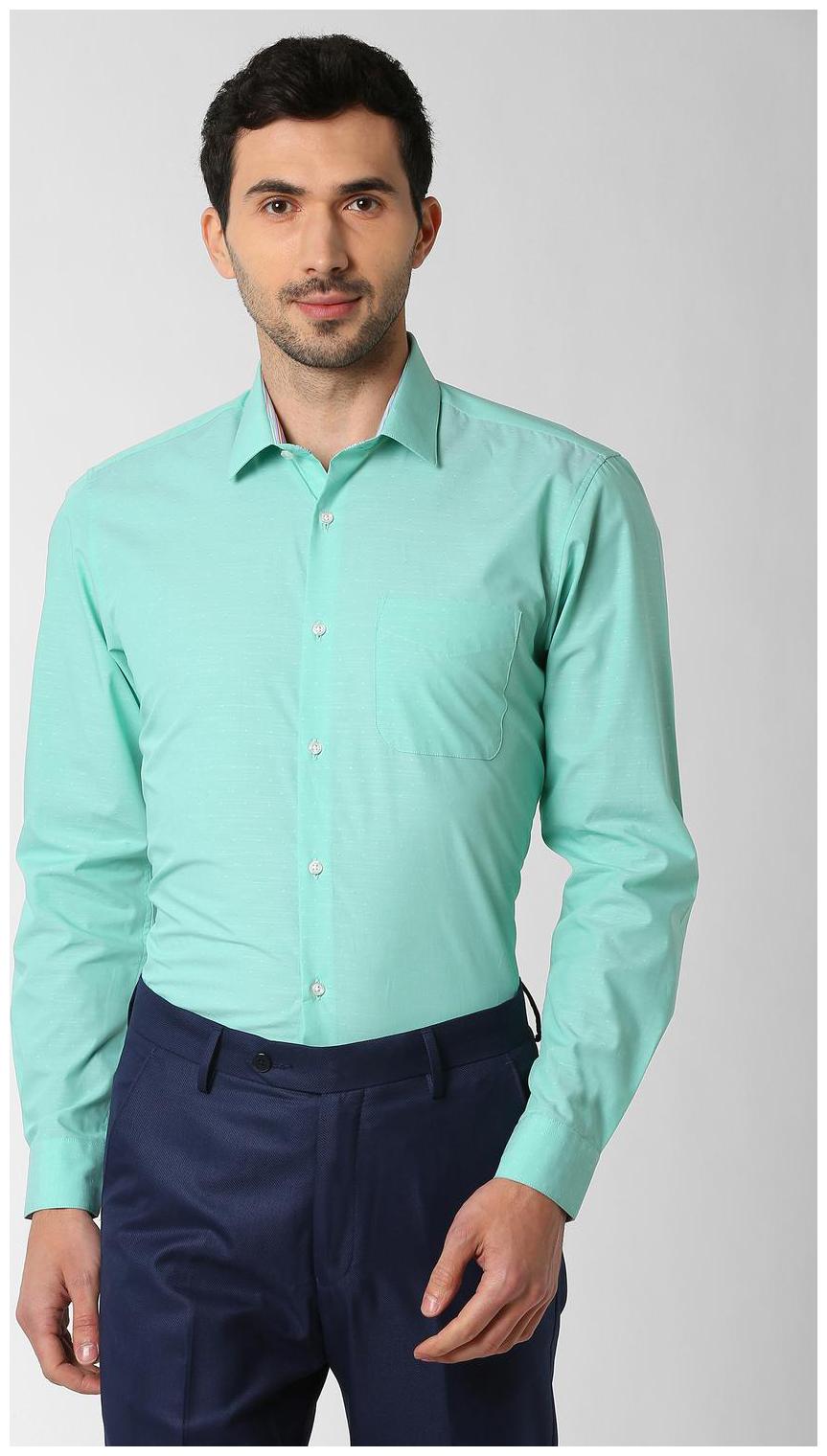 

Peter England Men Regular fit Formal Shirt - Green