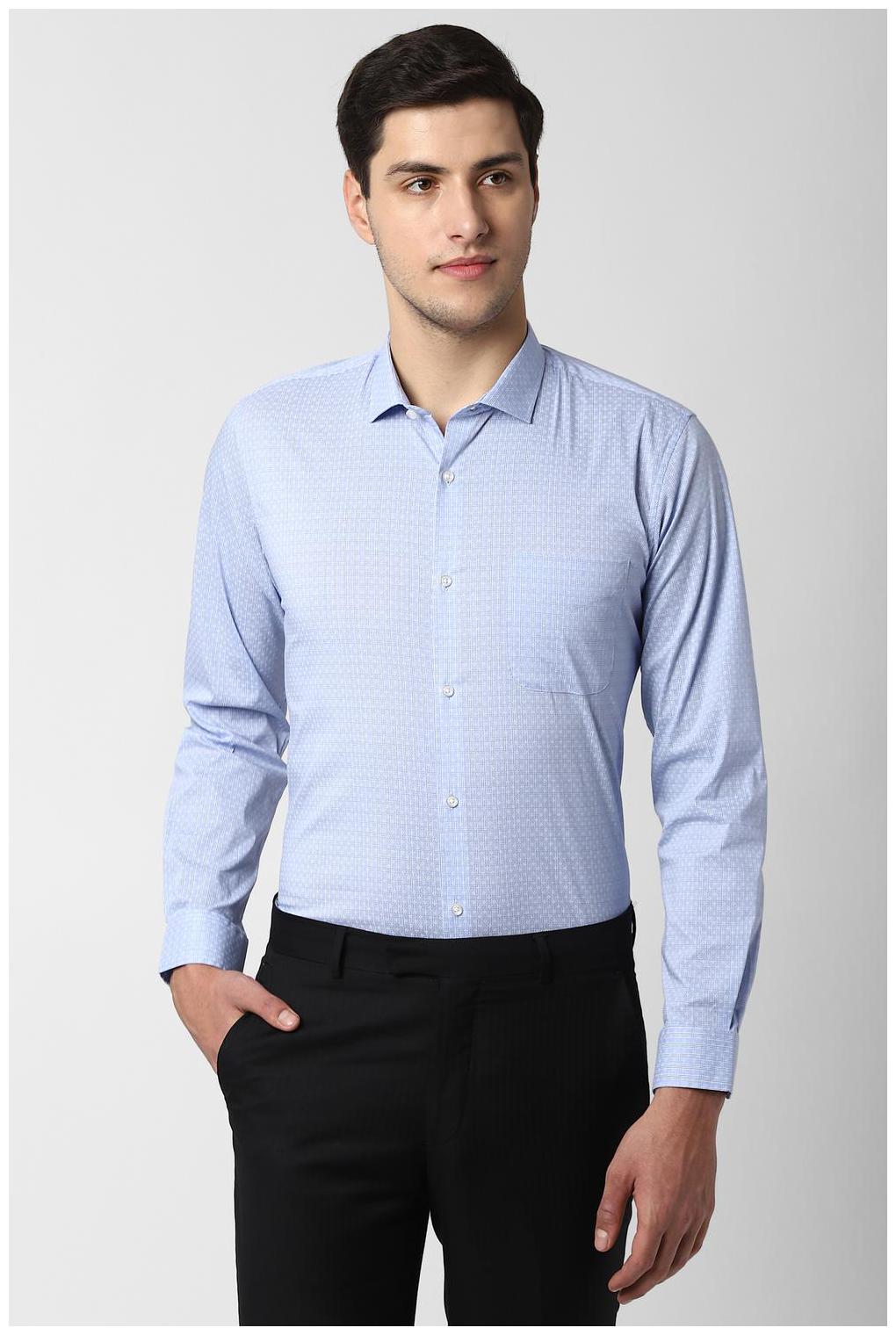 

Peter England Men Regular fit Formal Shirt - Blue