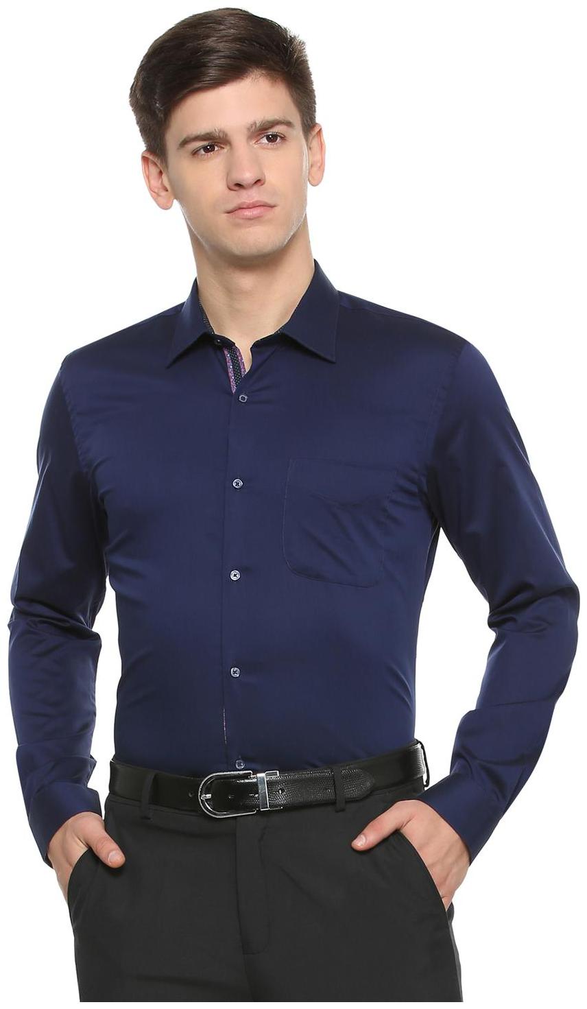 

Peter England Men Regular fit Formal Shirt - Blue