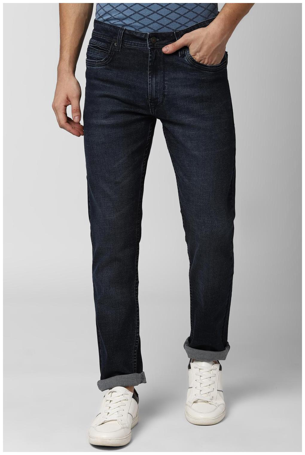 

Peter England Men Navy Blue Tapered Fit Jeans