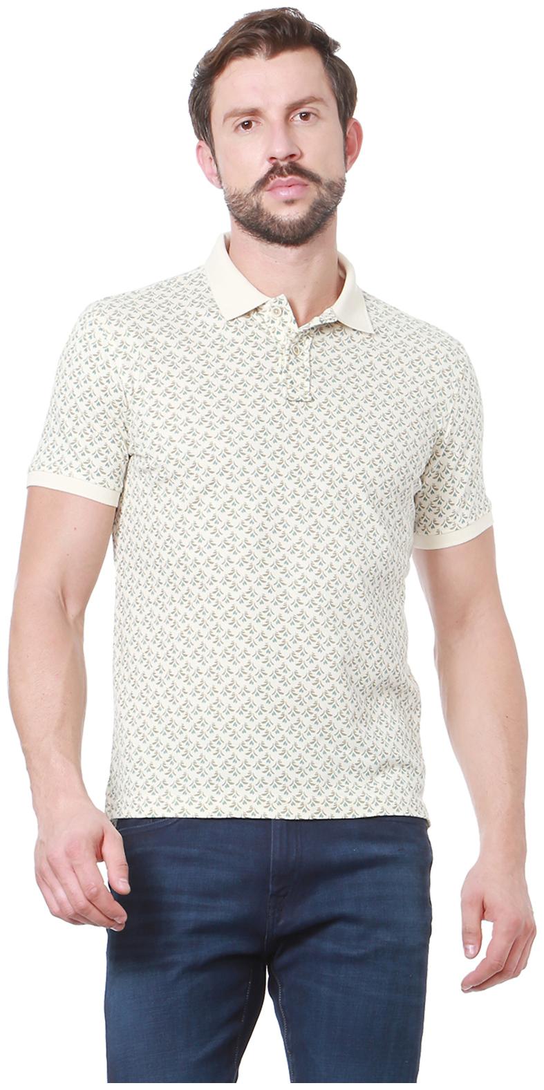 

Peter England Men Yellow Slim fit Cotton Polo collar T-Shirt - Pack Of 1