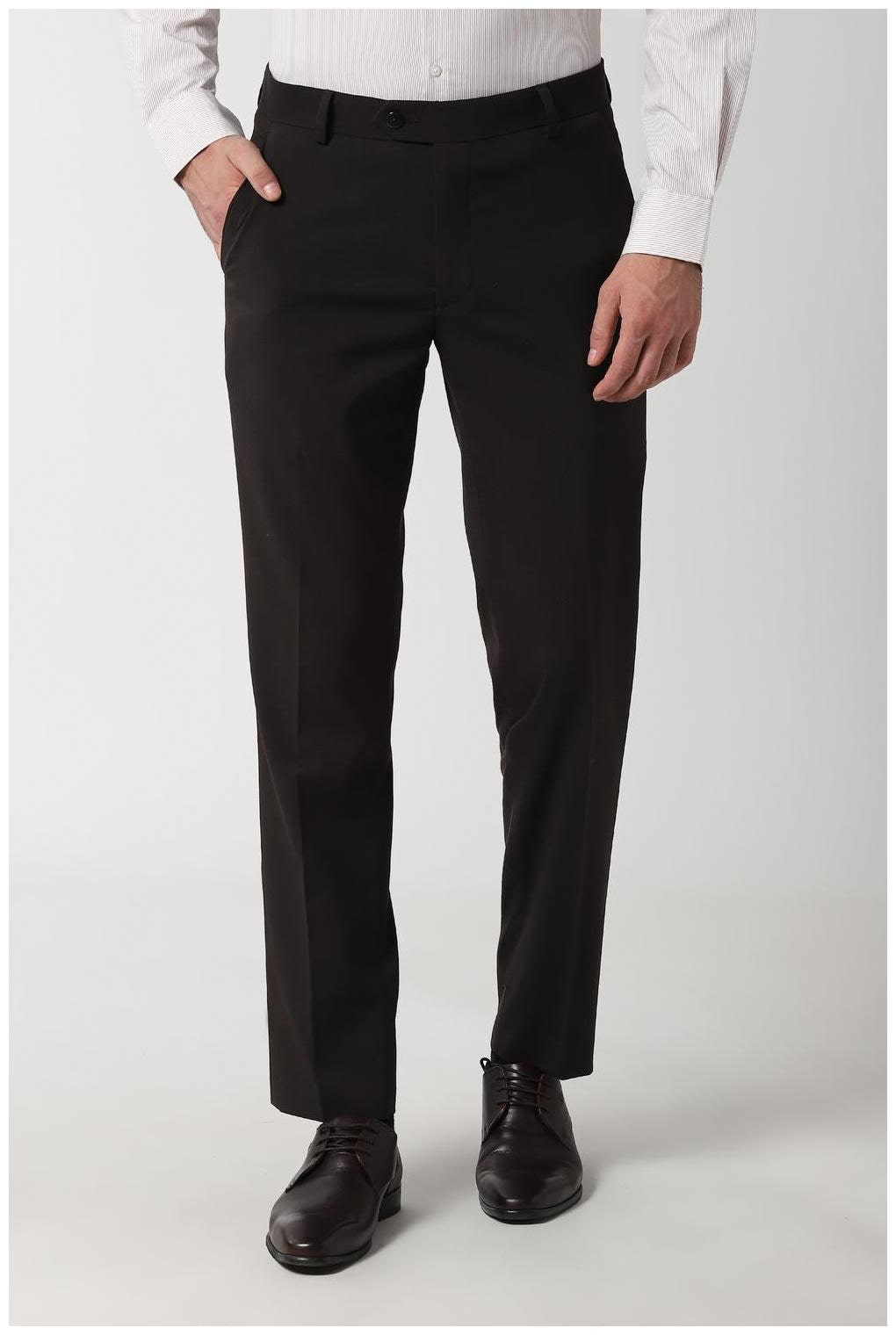 

Peter England Men Solid Slim Fit Formal Trouser - Black