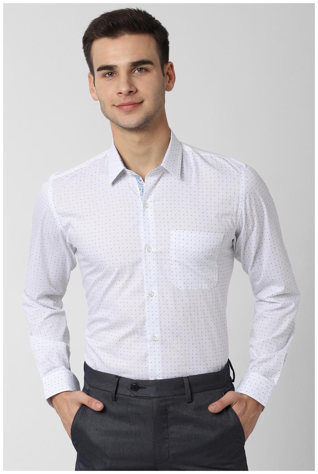 

Peter England Men Slim fit Formal Shirt - White