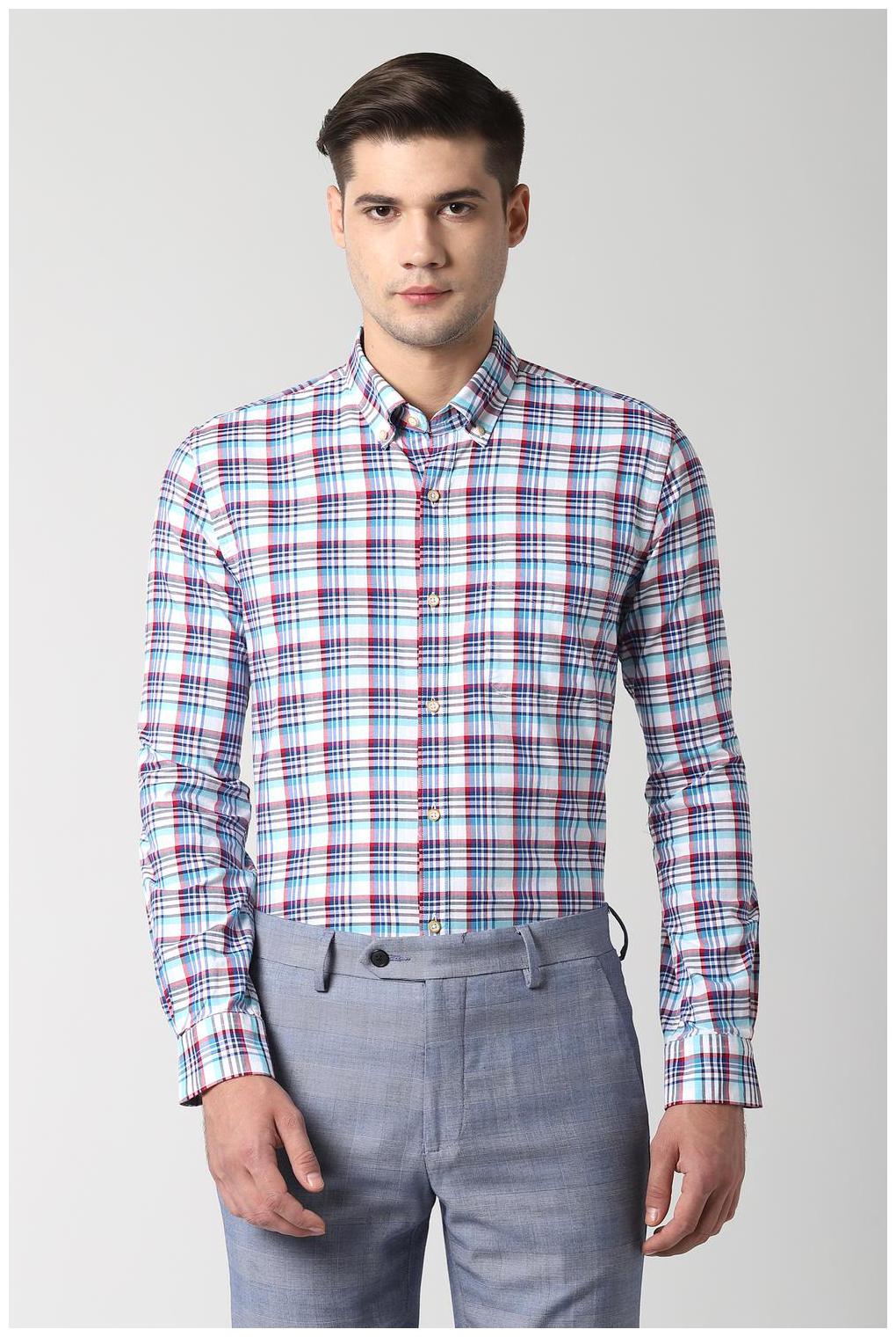 

Peter England Men Slim fit Formal Shirt - White