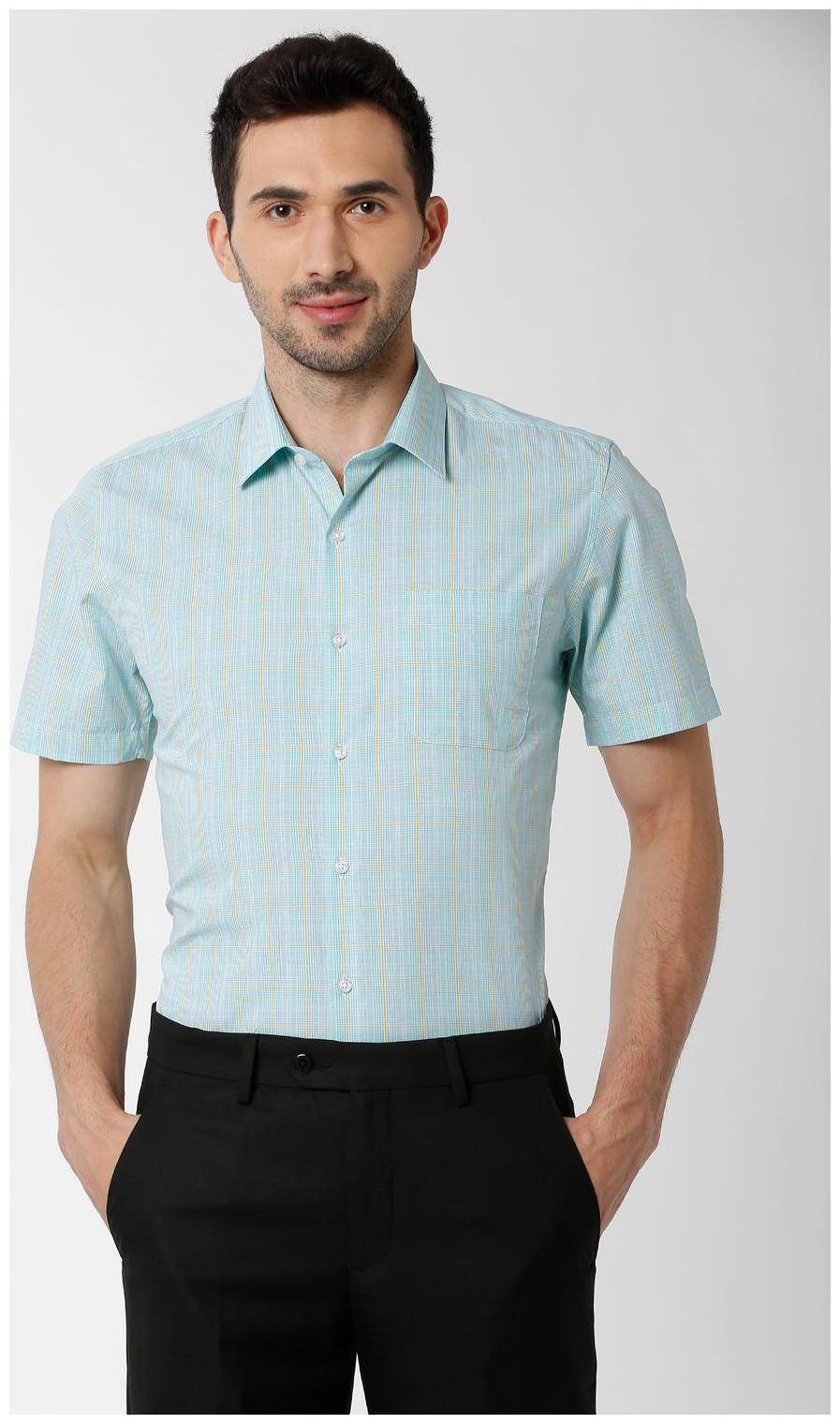 

Peter England Men Slim fit Formal Shirt - Blue