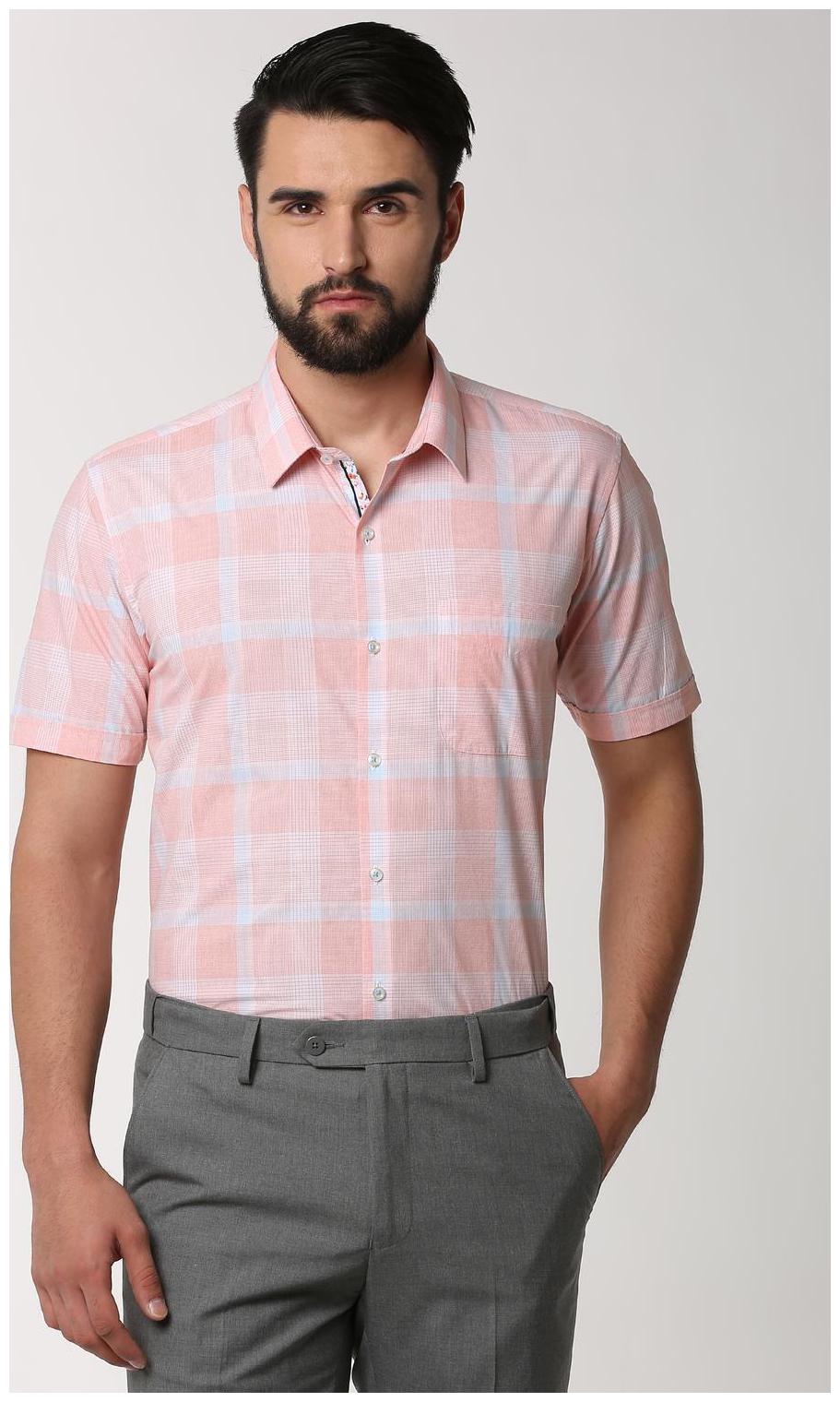 

Peter England Men Regular fit Formal Shirt - Pink