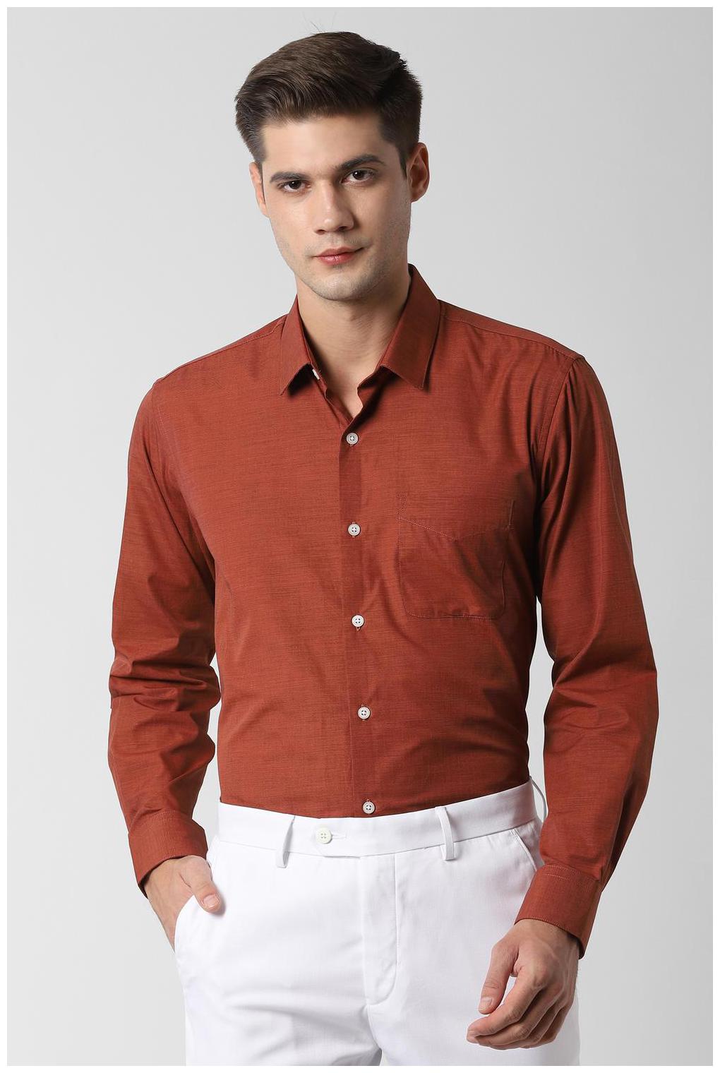 

Peter England Men Regular fit Formal Shirt - Brown