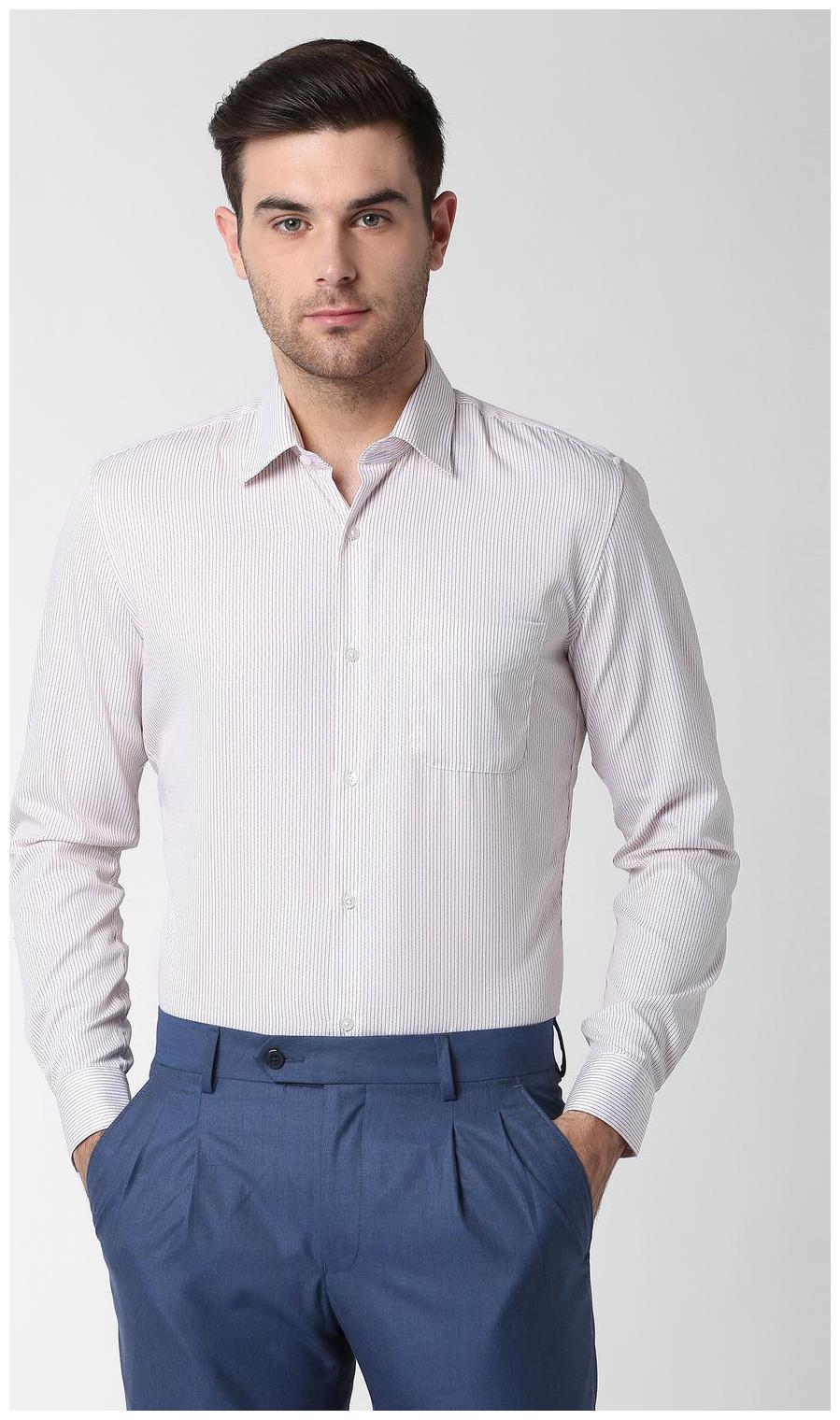 

Peter England Men Slim fit Formal Shirt - White