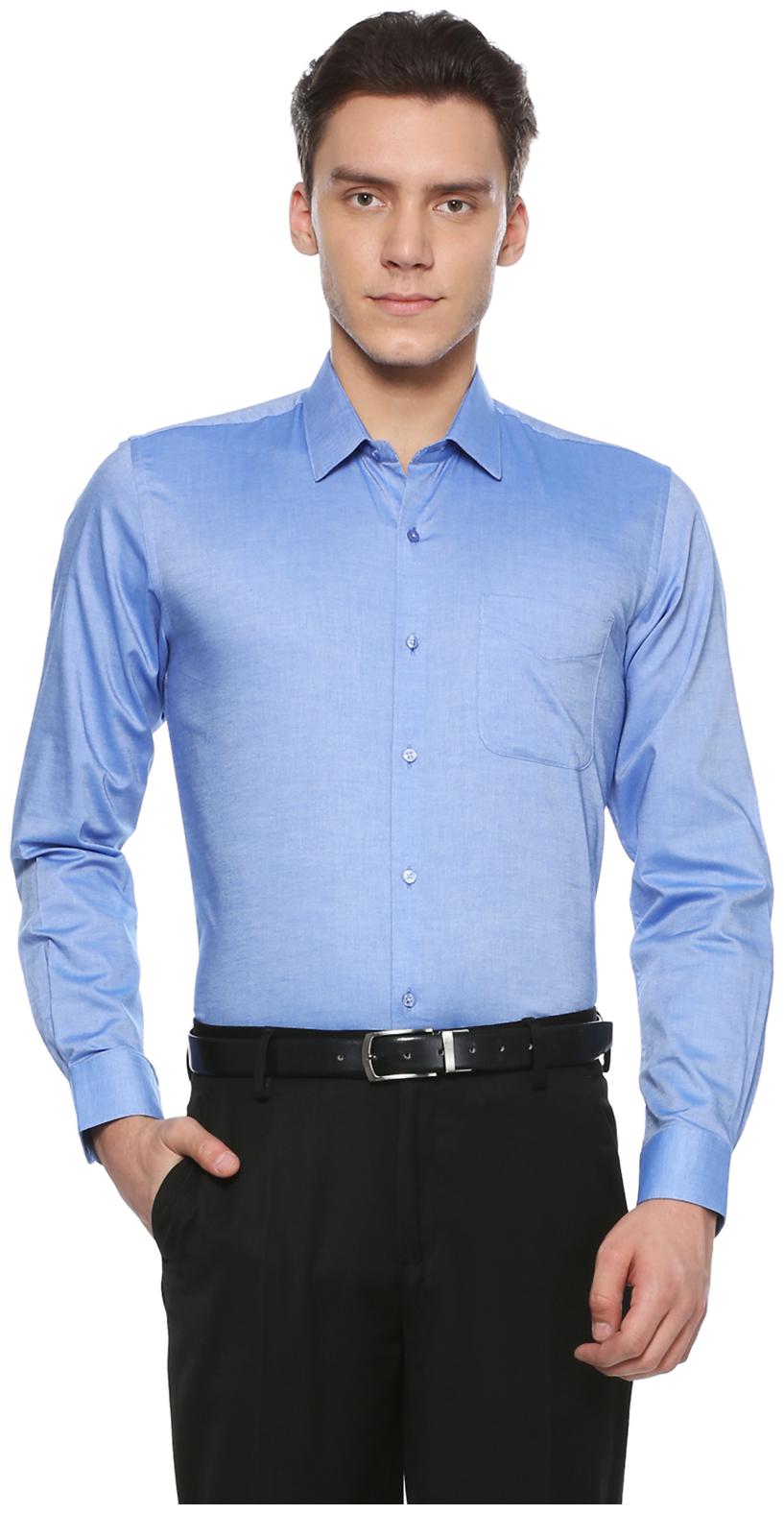

Peter England Men Slim fit Formal Shirt - Blue