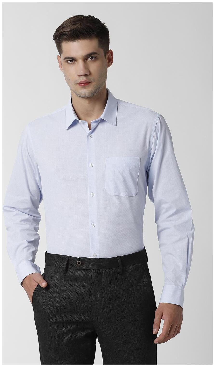 

Peter England Men Regular fit Formal Shirt - Blue