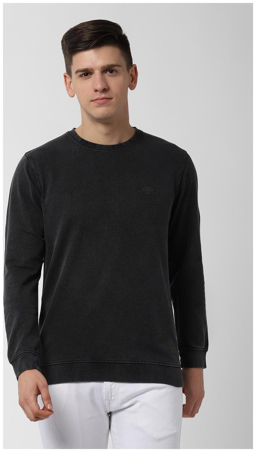 

Peter England Men Black Round neck Sweatshirt