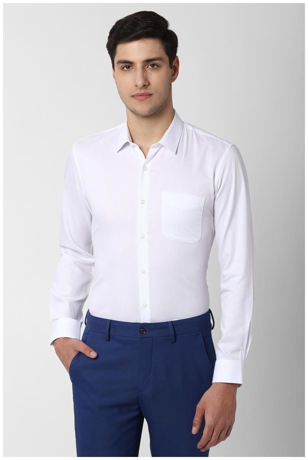 

Peter England Men Slim fit Formal Shirt - White