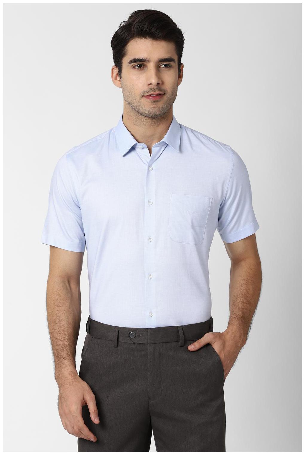 

Peter England Men Regular fit Formal Shirt - Blue