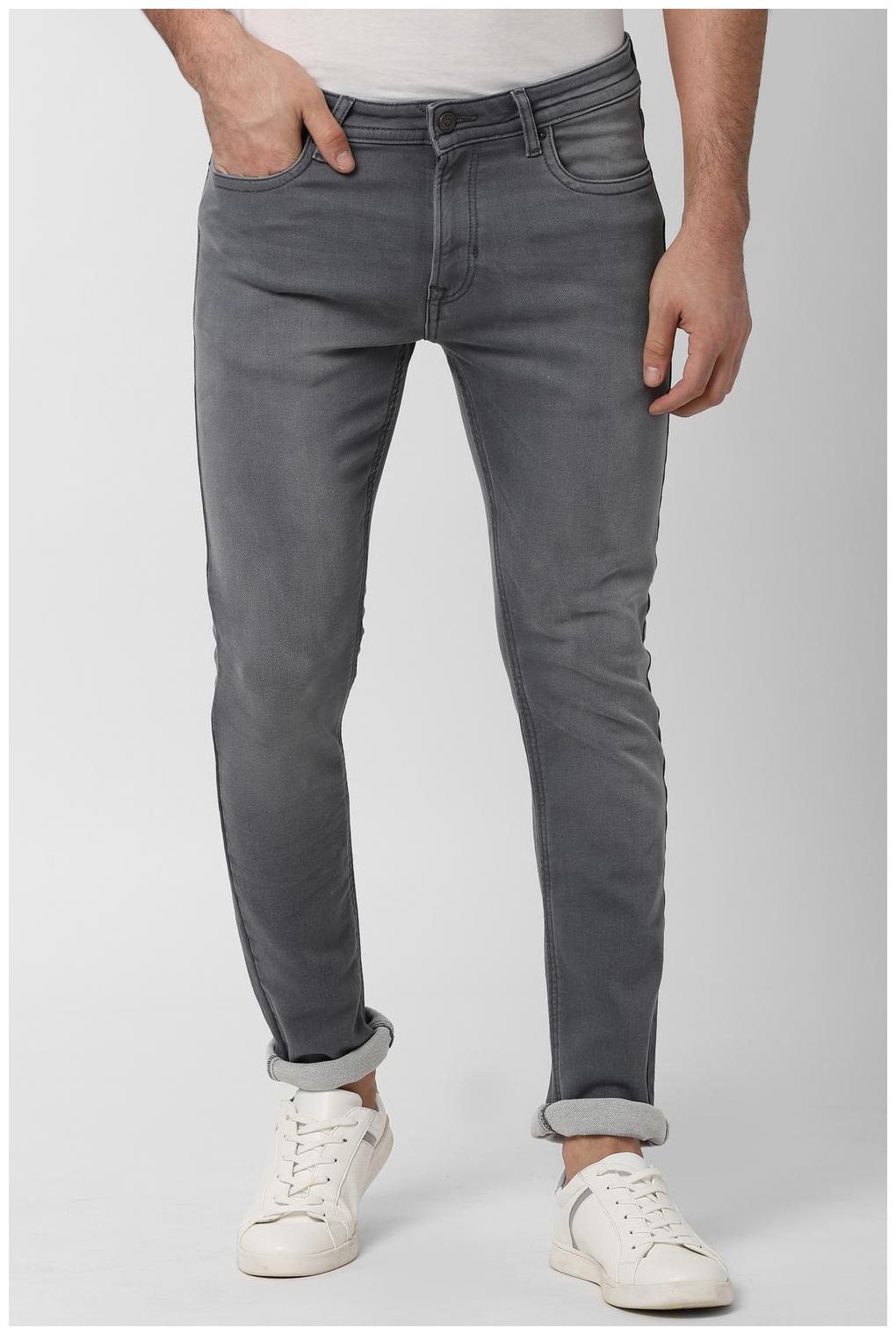 

Peter England Men Grey Tapered Fit Jeans