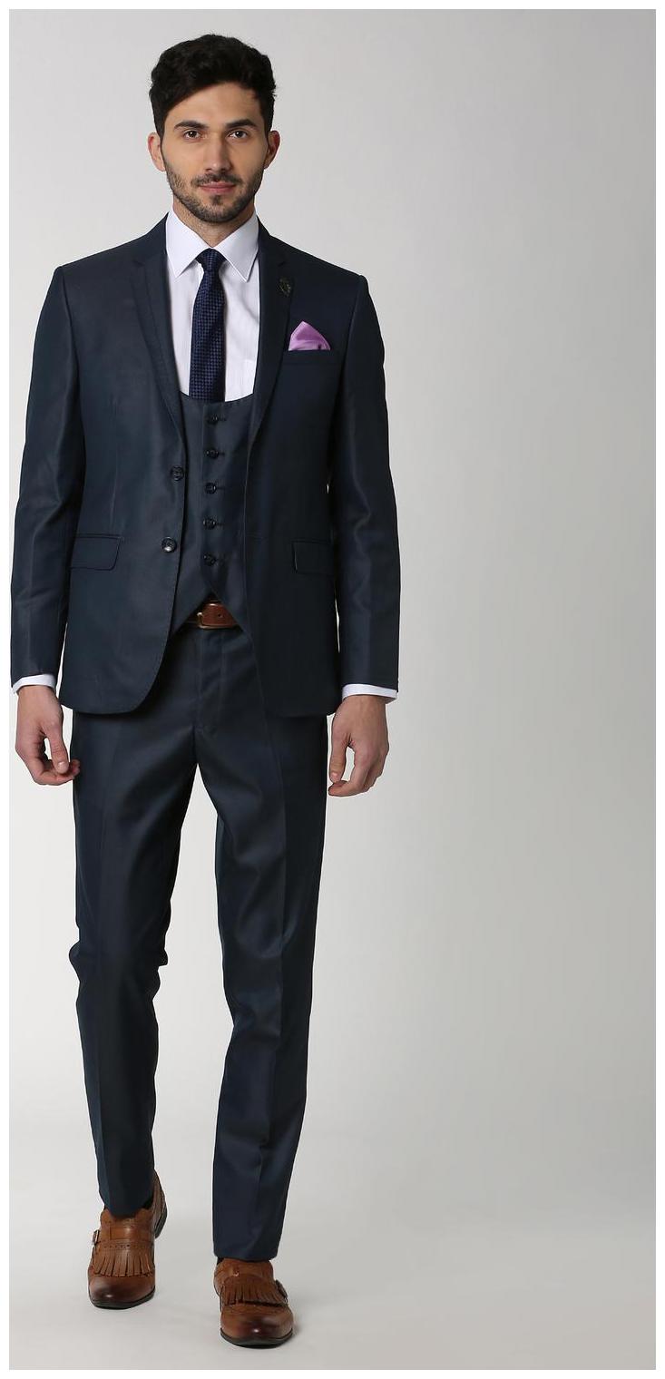 

Peter England Navy Three Piece Suit