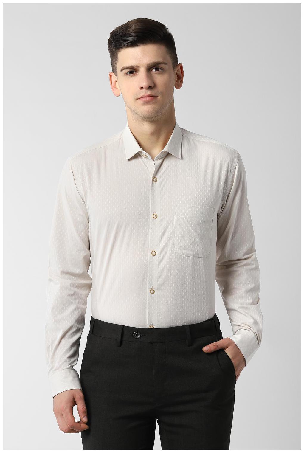 

Peter England Men Regular fit Formal Shirt - White