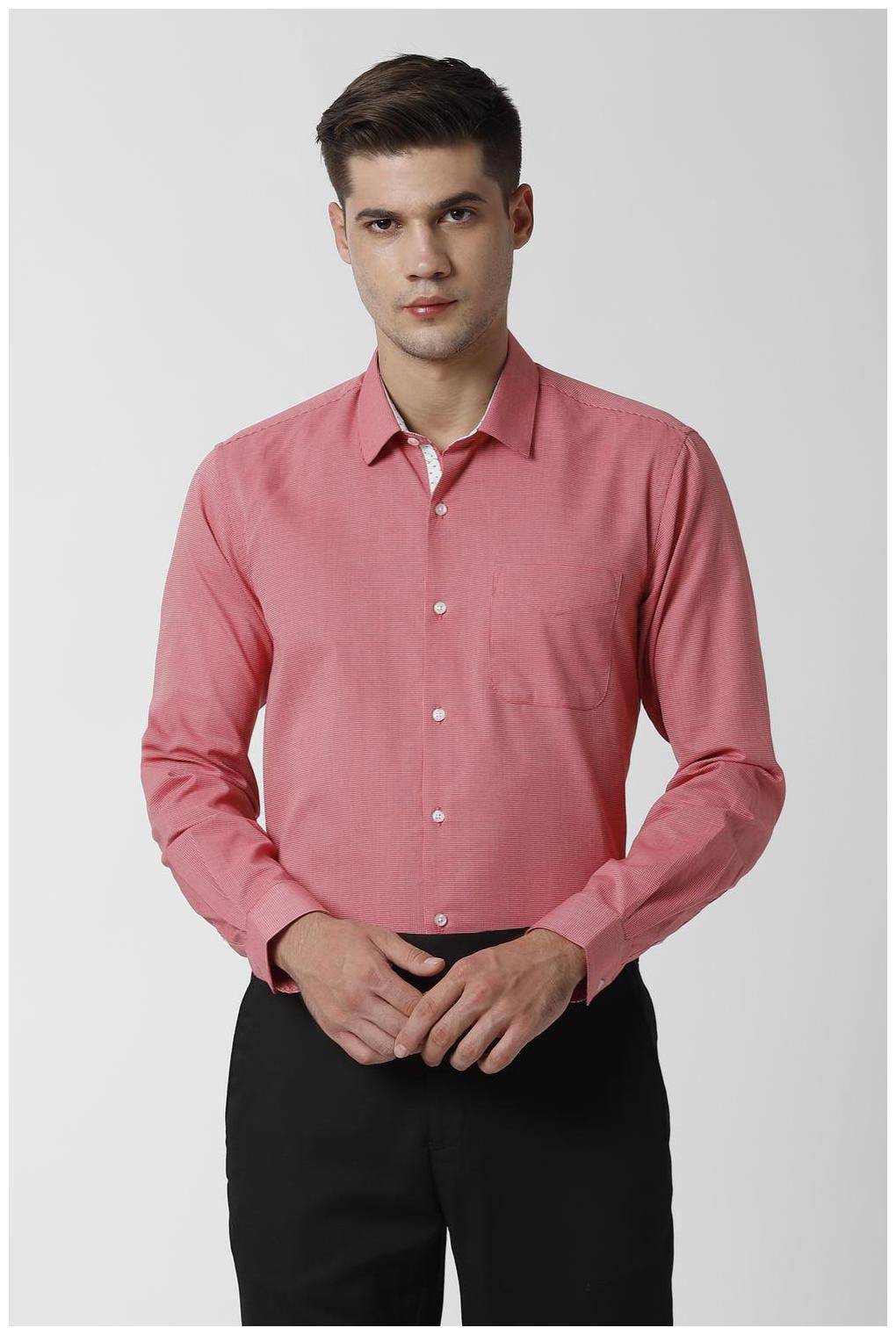 

Peter England Men Regular fit Formal Shirt - Red