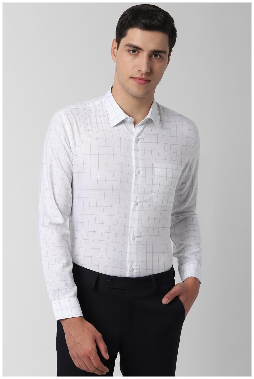 

Peter England Men Slim fit Formal Shirt - White