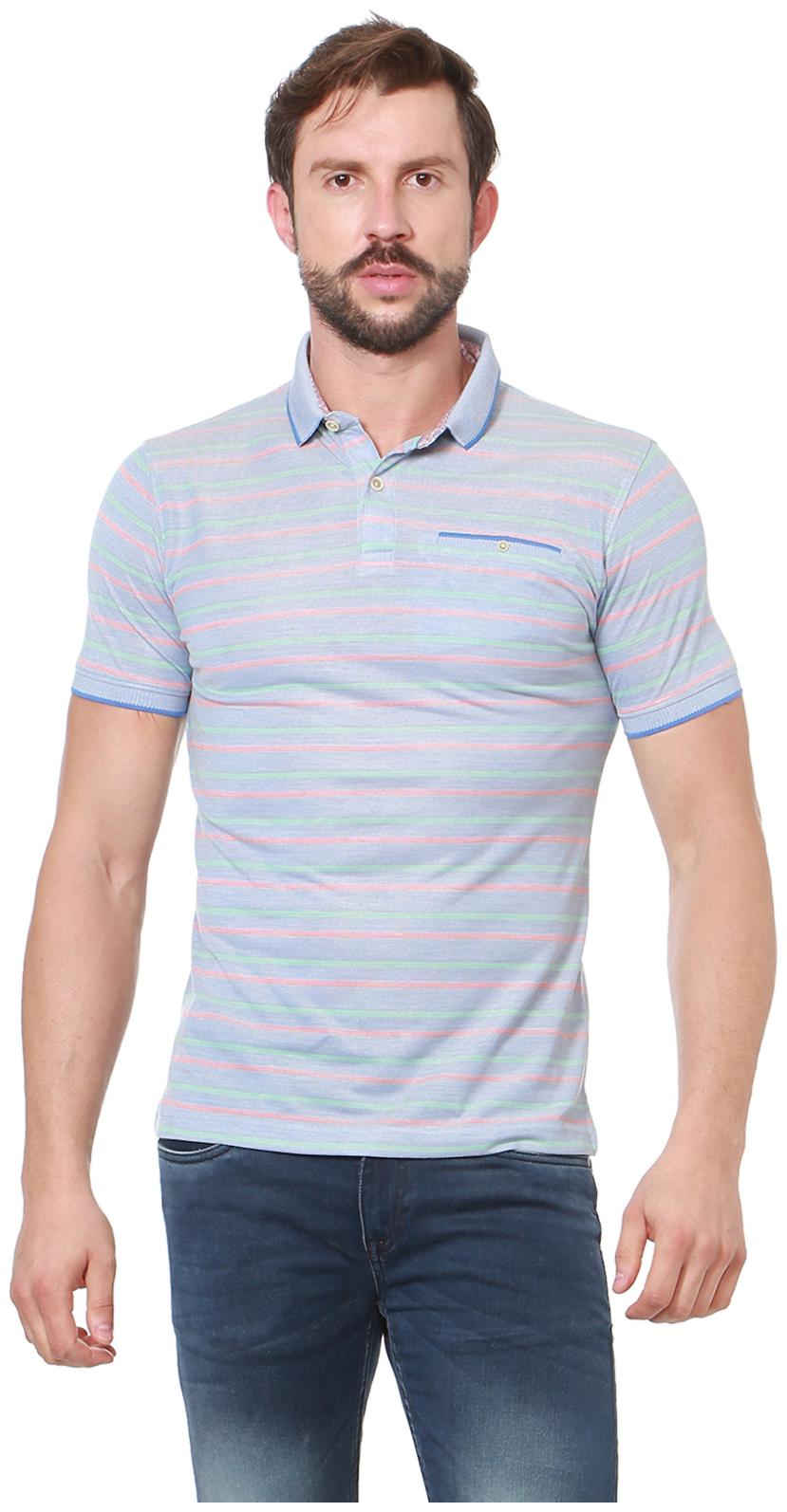 

Peter England Men s Polo T-Shirt - Grey