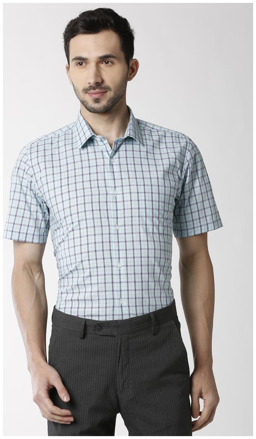 

Peter England Men Slim fit Formal Shirt - Blue