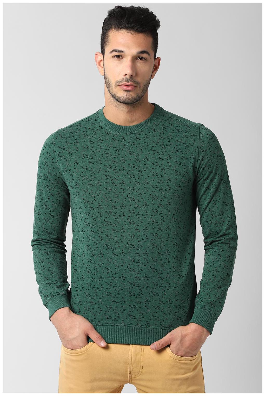 

Peter England Men Green Round neck Sweatshirt