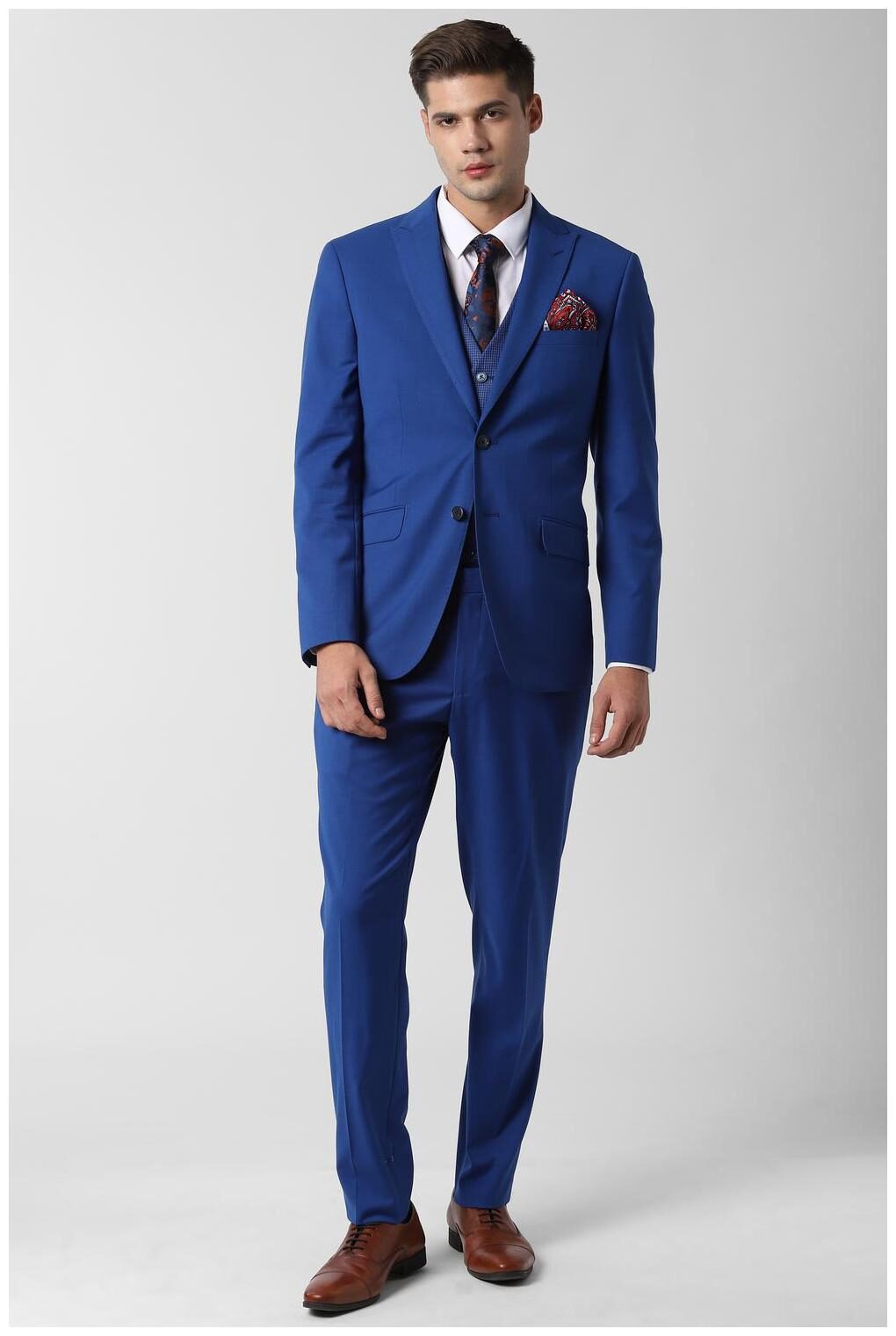 

Peter England Blue Two Piece Suit