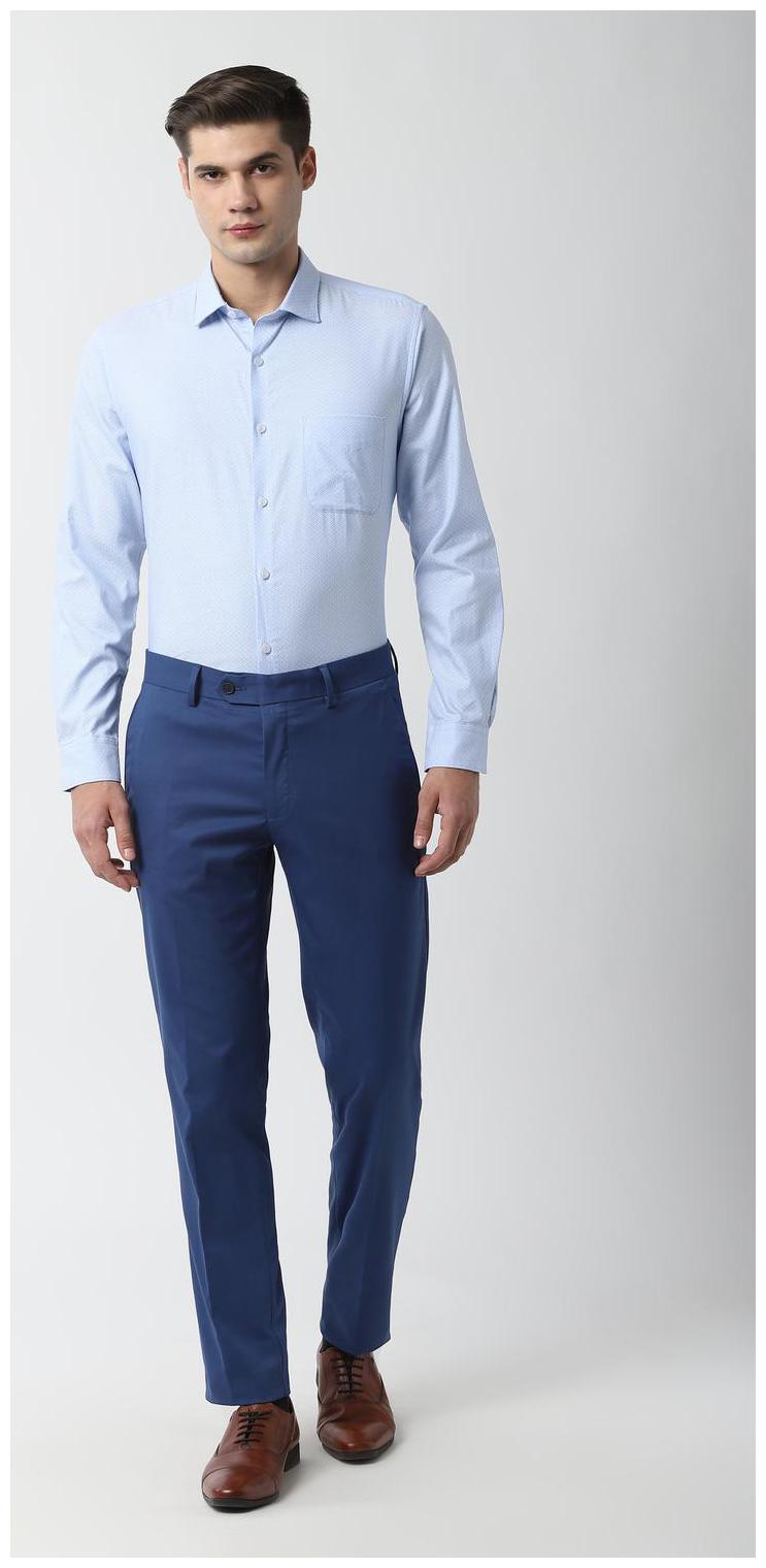 

Peter England Men Regular fit Formal Shirt - Blue