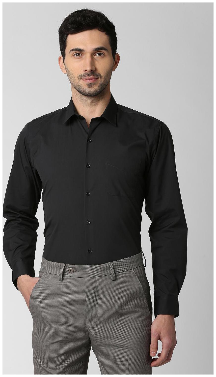 

Peter England Men Regular fit Formal Shirt - Black